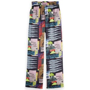 Scotch & Soda - Gia Wide Leg - Broek - Veelkleurig - Viscose