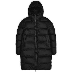 Rains 15070 long puffer jacket black