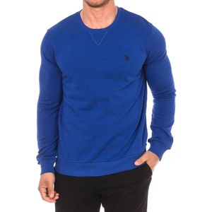 U.s. Polo Assn. - Ronde Hals Sweater - Blauw - Heren - Katoen