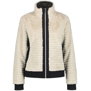 Luhta - Isolahti - Fleece Sweater - Wit - Met Rits - Dames