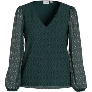 Vila vifero v-neck l/s top/dfs/pb 14113222 ponderosa pine