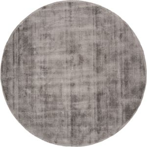 Veer Carpets Karpet viscose rond dark grey ø200 cm