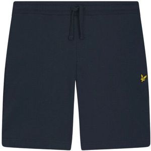 Lyle & Scott - Slub Shorts - Donkerblauw - Katoen - Regular Fit