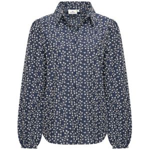 HV Polo - Blouse - Donker Blauw - Lange Mouw - 0404103754 Giula