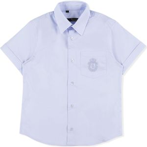 Shirt - Crest - Katoenen Poplin - Korte Mouwen