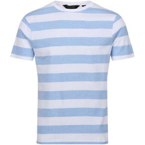 Regatta - Heren Ryeden - T-shirt - Garengeverfde Streep - Coolweave