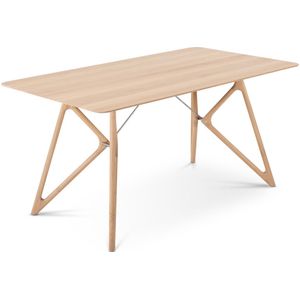 Gazzda Tink table houten eettafel whitewash 160 x 90 cm