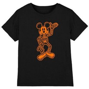 Disney Kinderen/kinderen mickey mouse skeleton t-shirt