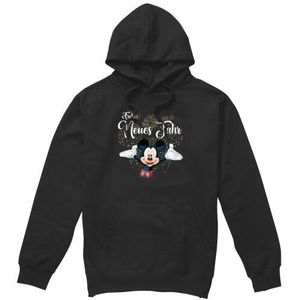 Disney Heren duits mickey mouse vuurwerk nieuwjaar hoodie