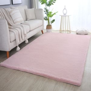 Muratap Pouffy fluffy hoogpolig vloerkleed uni kleur - woonkamer tapijt -