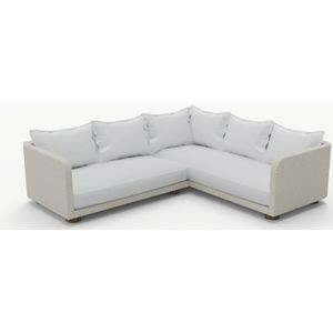 Eurofar Nayan lounge corner set steel powder coated oyster