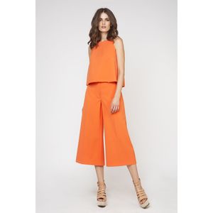 Conquista Fashion - Mouwloze Keyhole Back Top - Stretch Jersey