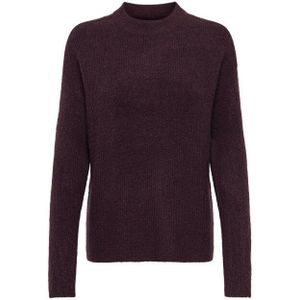 Only - ONLCAMILLA O-NECK - Gebreide Trui - Winetasting - Lange Mouwen
