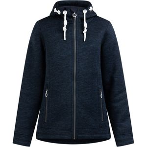 Dreimaster Gebreide fleece jas Dames marine gem
