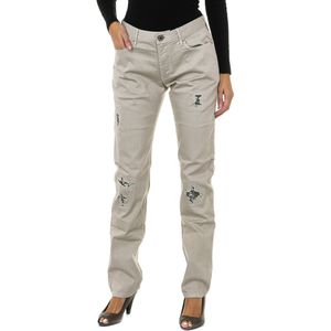 Jeans - Beige - Lange Denim Broek - Gescheurd Effect - 3Y6J06-6DADZ