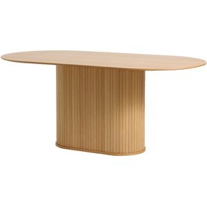 Olivine Lenn houten eettafel ovaal naturel eiken 180 x 95 cm