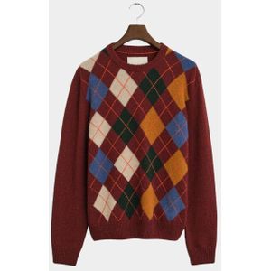 Gant - Pullover - Rood - Argyle C-neck 8060102/621