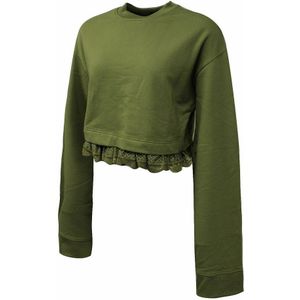 Puma - Fenty - Truien - Donker Olijf - Lange Mouw Crew Hals