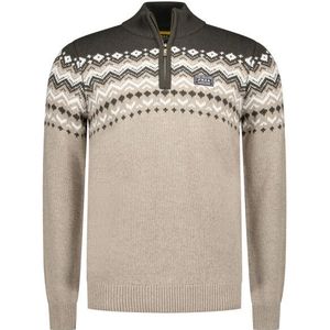 NZA - Ecru - Wollen Half Zip Trui