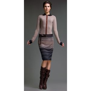 Jersey-shirt - Driekleurig - Peter Pan-kraag