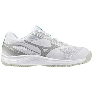 Mizuno - CYCLONE SPEED 5 Jr. - Handbalschoenen - Wit/Zwart/Frozen Emerald