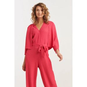 Smashed Lemon - Stretchy Crinkle Bolero - Pink