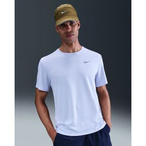 Nike - Miler UV - Hardlooptop - Blauw - Korte Mouwen - Dri-FIT