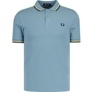 Fred Perry - Twin Getipt - Poloshirt - Asblauw