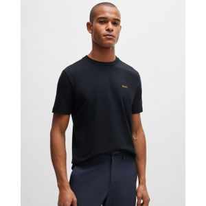 Hugo Boss - Tee T-Shirt - Zwart - Katoen