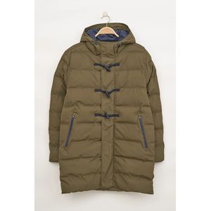 Batela Khaki puffer heren winterregenjas bloemendaal -