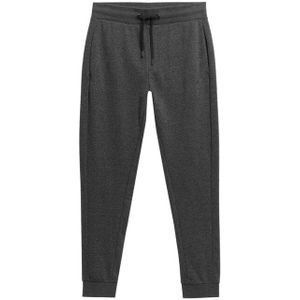 4F - Sportbroek - Zwart - 79% Katoen, 21% Polyester - Taps Toelopend, Koordtailleband