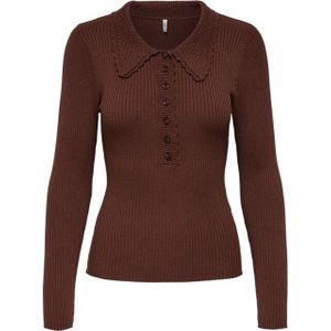 Jacqueline de Yong - Jdyada Collar - Trui - Cherry Mahogany - Dames