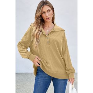 Geribbelde Corduroy Hoodie