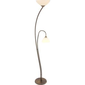 Steinhauer Vloerlamp woonkamer | capri | brons | staande lamp dimbaar