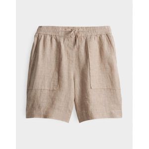 Opus - Korte Broek - Ecru - Linnen