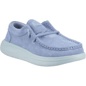 HEYDUDE - Wendy COMF - Suède Mocassins - Denim/Cloud Blauw