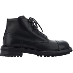 Dolce & Gabbana - Veterschoenen - Zwart - 100% Kalfsleer