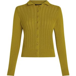 King Louie - Sofie Cardi Carmi - Gebreid Vestje - Warm Curry Geel