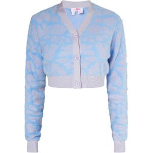 Mymo - Vest - Blauw - Giraffepatroon - Cropped