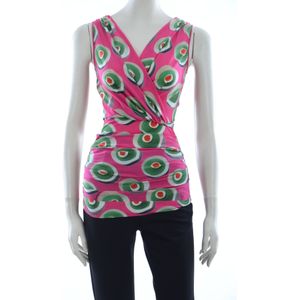 Dolce & Gabbana Dames Roze Zijden Stretch Siciliaanse Taart Top