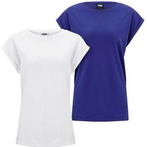 Urban Classics Dames pre-pack verlengd schouder t-shirt (set van 2)