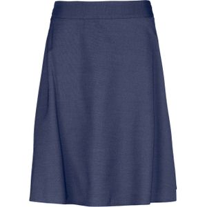 Denim Rok - Klokprint - Viscose - Met Tailleband - Knielengte