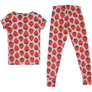 Bedrukte katoenen pyjama met korte mouwen 831616 voor meisjes