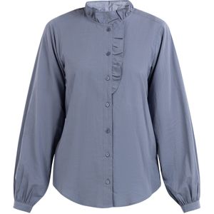 Dreimaster Bloes met lange mouwen teylon Dames Grijs-blauw