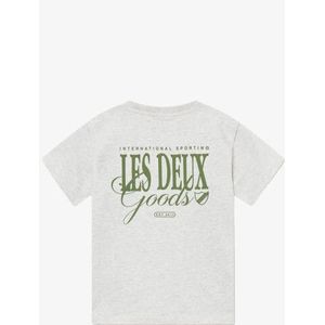 Les Deux - Junior Goods - T-shirt - Melange Chive Green - Slim Fit