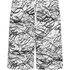 Urban Classics Heren viscose scribble resort korte broek