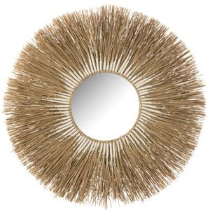 J-Line - Melissa Paille - Spiegel - Naturel/Wit - Large - Ø 101 cm