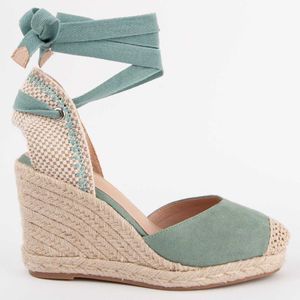 Montevita - Balenci8 - Espadrilles - Groen - Sleehak