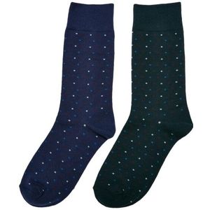 Urban Classics Sokken met stippen voor heren (set van 2)
