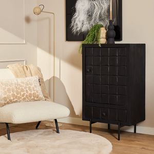 Starfurn Kabinet kast brandy black 1 deur 1 lade